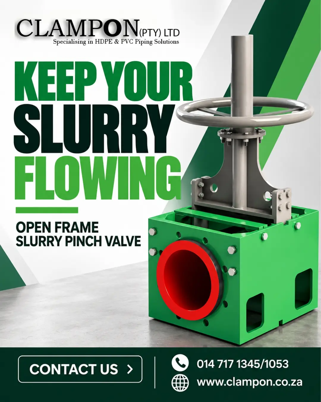 pinch valve for slurry